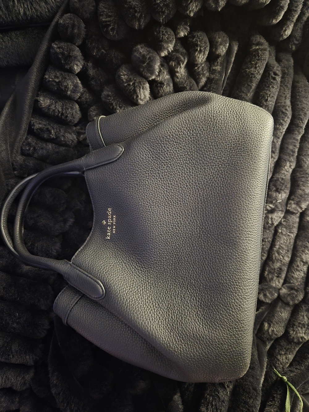 kate spade New York Black Pebbled Leather Tote